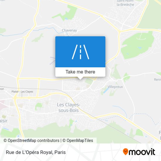 Rue de L'Opéra Royal map