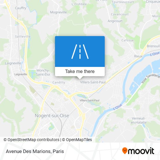 Avenue Des Marions map