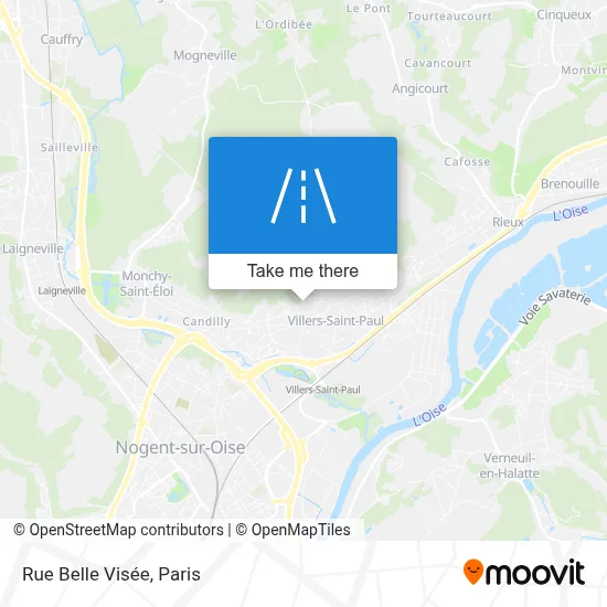 Rue Belle Visée map
