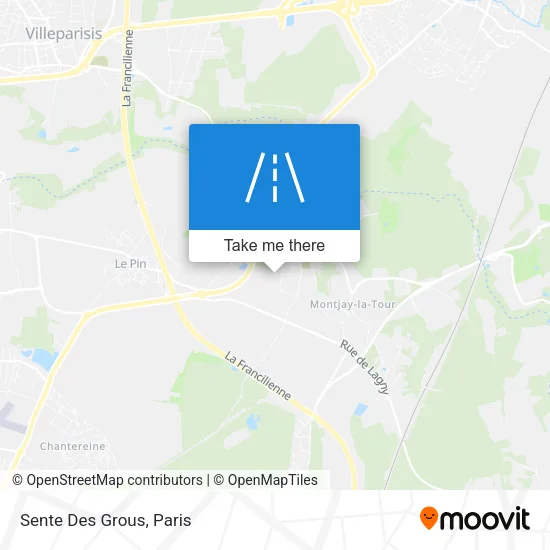 Sente Des Grous map