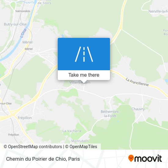Chemin du Poirier de Chio map