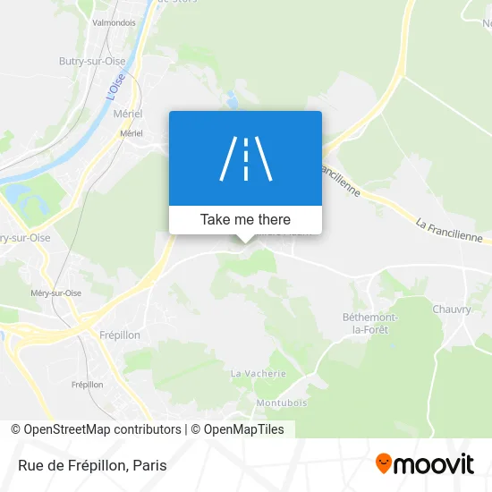 Rue de Frépillon map
