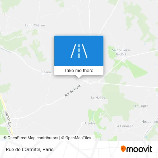 Rue de L'Ormitel map