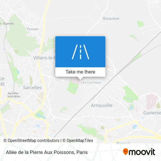 Allée de la Pierre Aux Poissons map