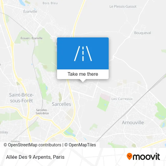 Allée Des 9 Arpents map