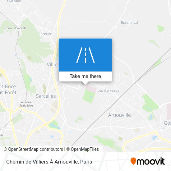 Chemin de Villiers À Arnouville map