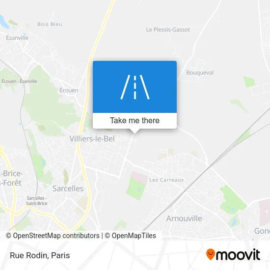 Rue Rodin map