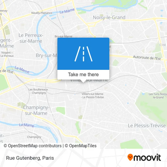 Rue Gutenberg map