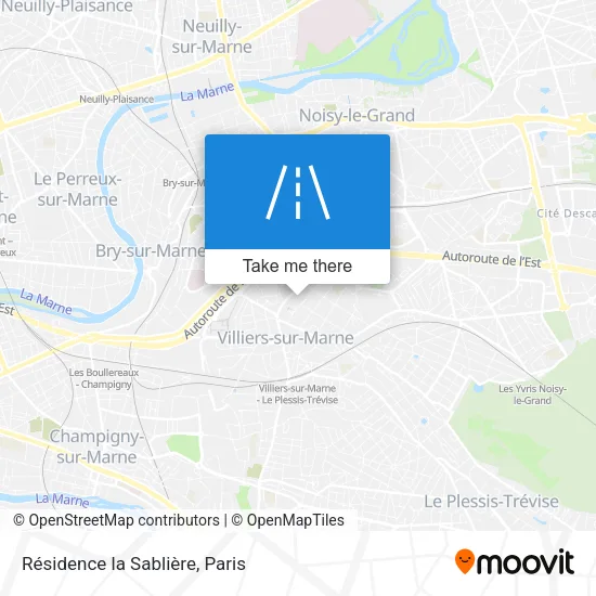 Résidence la Sablière map