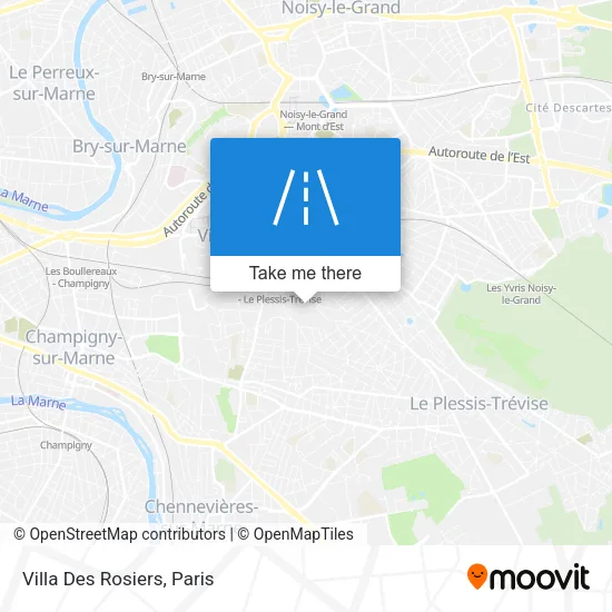 Villa Des Rosiers map