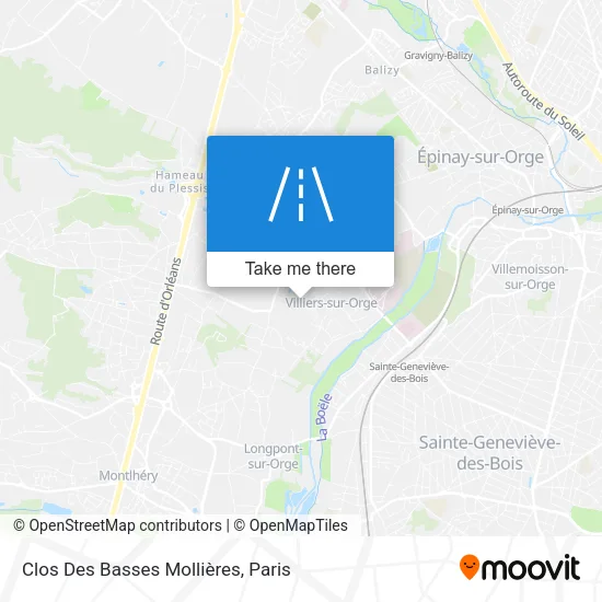 Clos Des Basses Mollières map