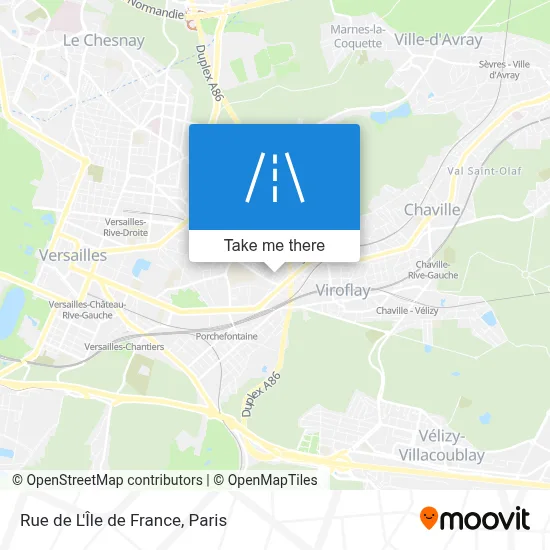 Rue de L'Île de France map