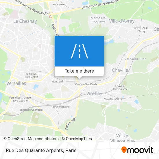 Rue Des Quarante Arpents map