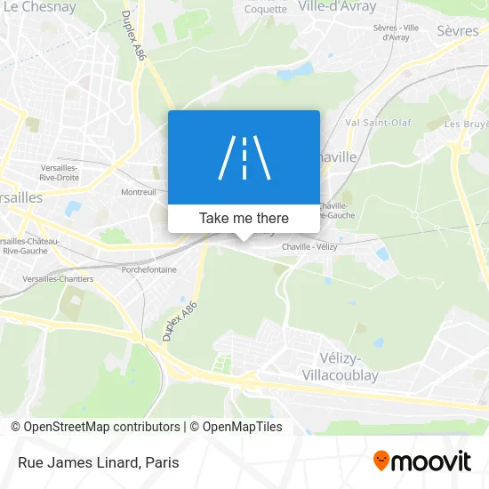 Rue James Linard map