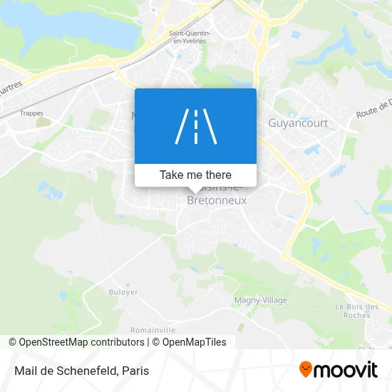 Mail de Schenefeld map