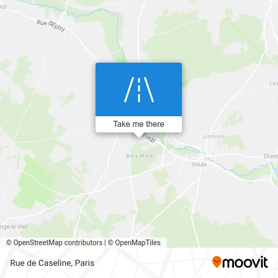 Rue de Caseline map