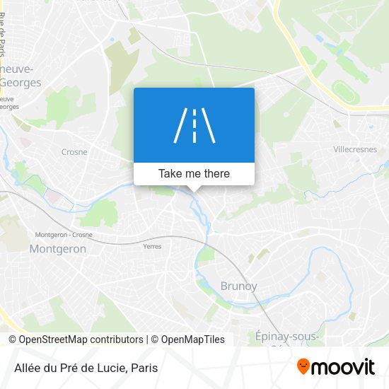 Allée du Pré de Lucie map