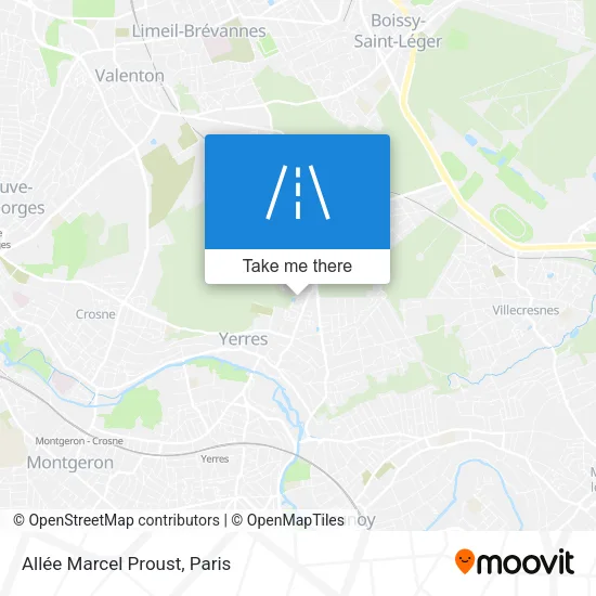 Allée Marcel Proust map