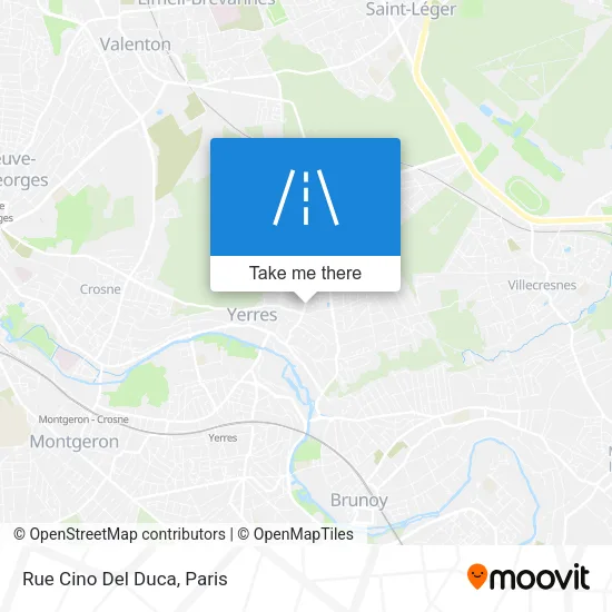 Rue Cino Del Duca map