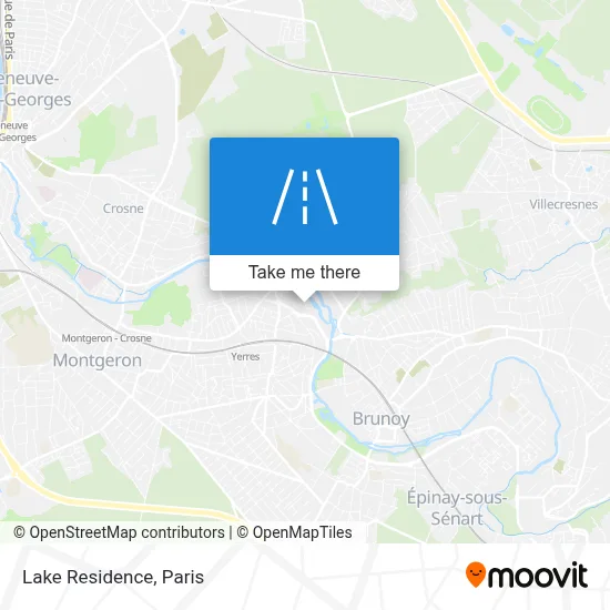 Résidence du Lac map