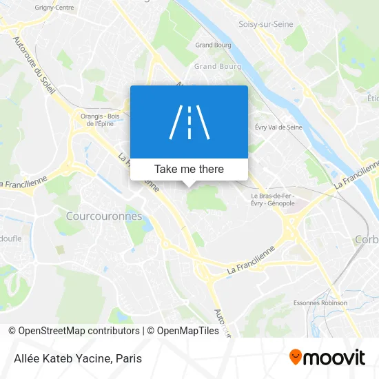 Allée Kateb Yacine map