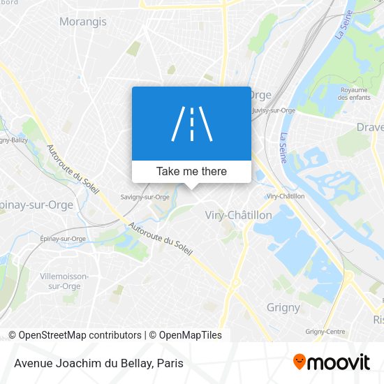Avenue Joachim du Bellay map