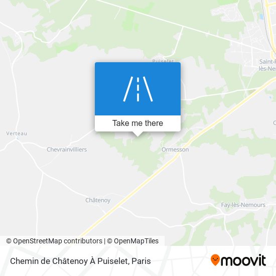 Chemin De Châtenoy À Puiselet map