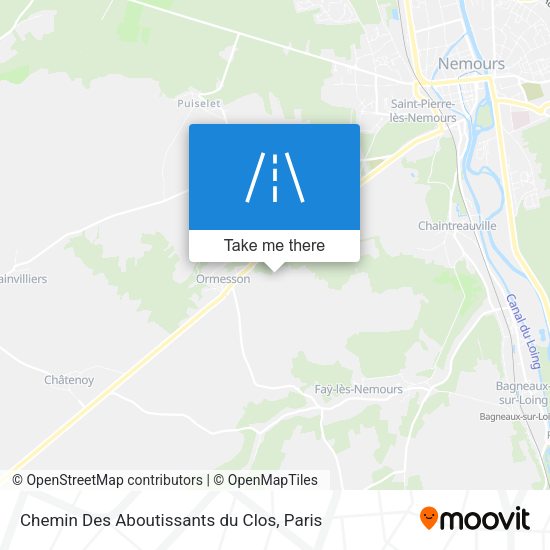 Chemin Des Aboutissants du Clos map