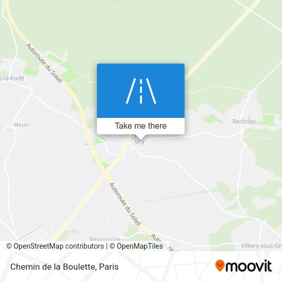 Chemin de la Boulette map