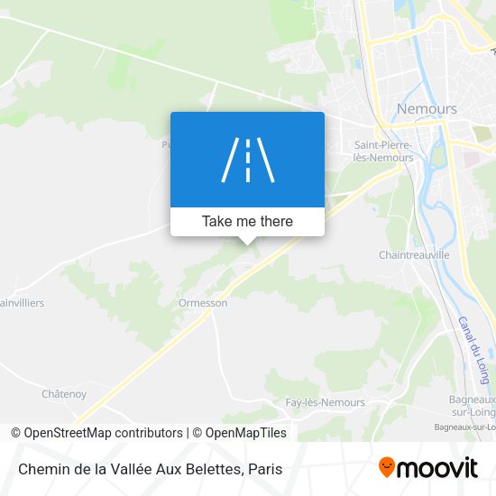 Chemin de la Vallée Aux Belettes map