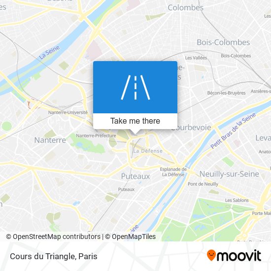 Cours du Triangle map