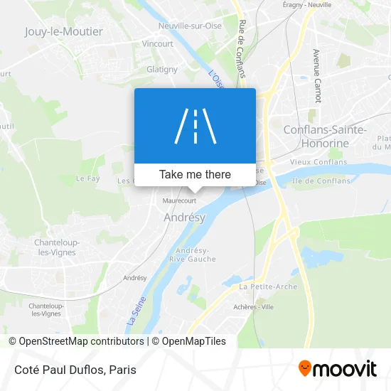 Coté Paul Duflos map