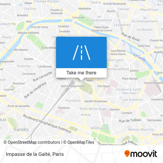 Impasse de la Gaîté map
