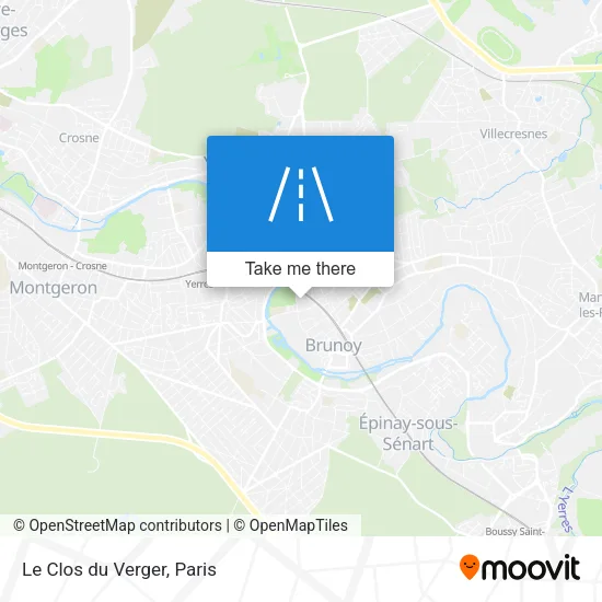 Le Clos du Verger map