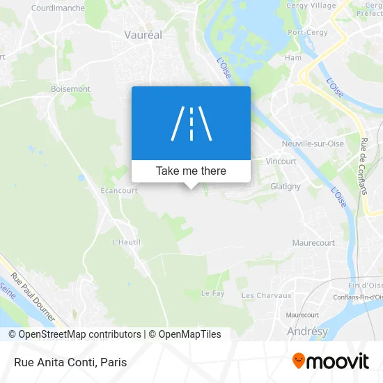 Rue Anita Conti map