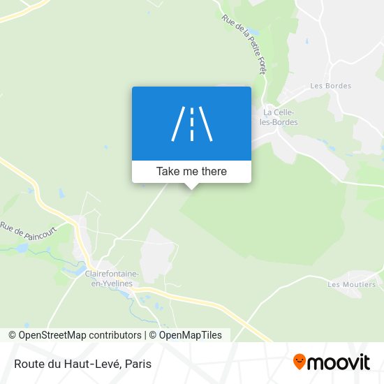 Route Du Haut‐Levé map