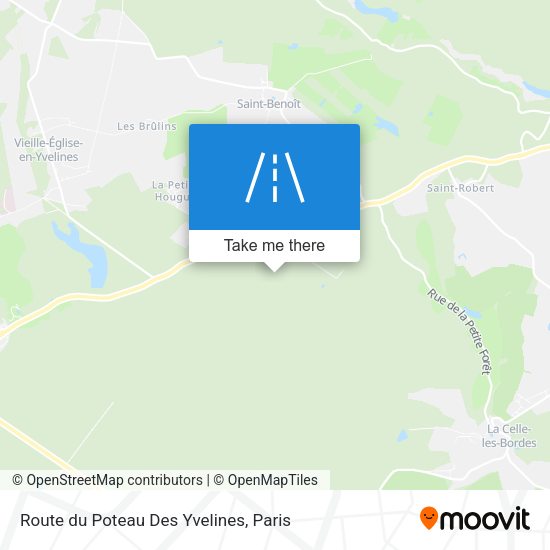 Route du Poteau Des Yvelines map