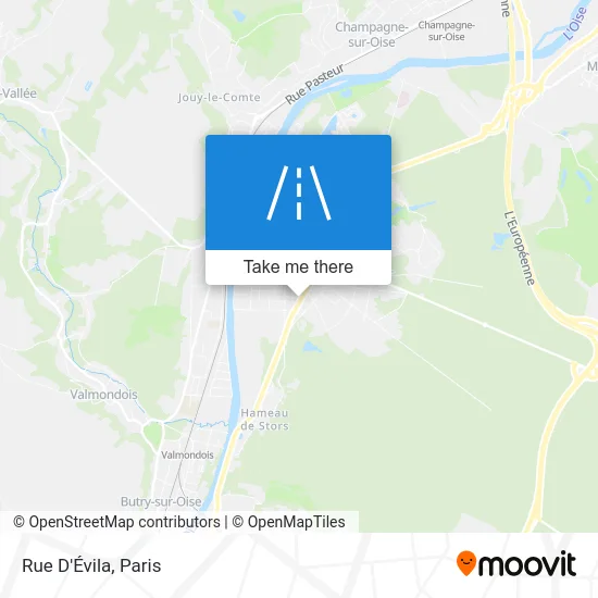 Rue D'Évila map