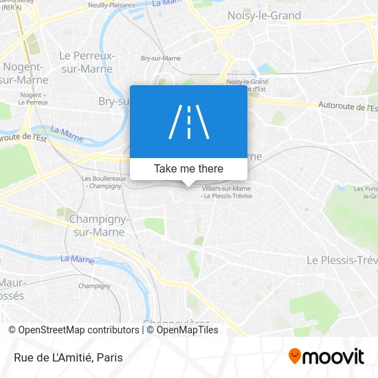 Rue de L'Amitié map