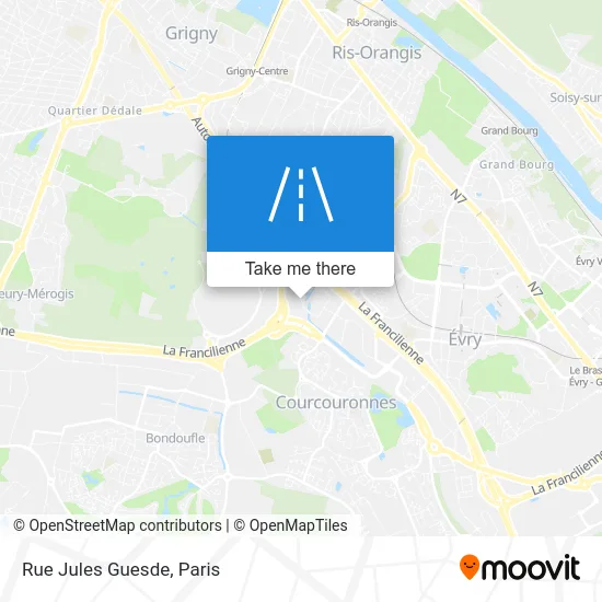 Rue Jules Guesde map