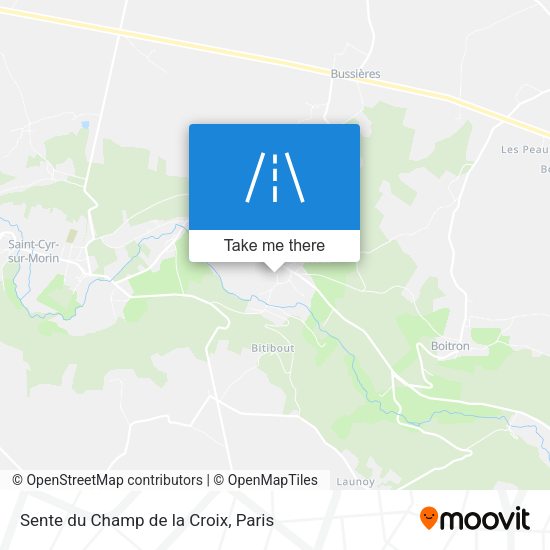 Sente du Champ de la Croix map