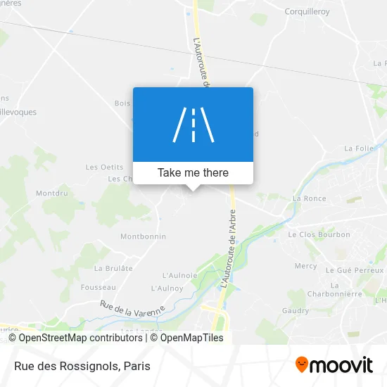 Rue Des Rossignols map