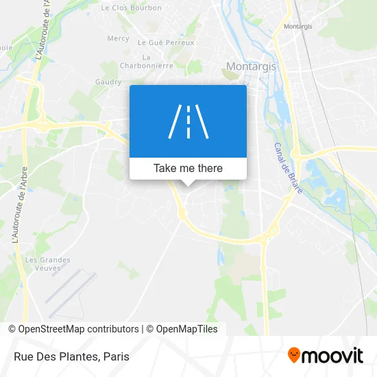 Rue Des Plantes map