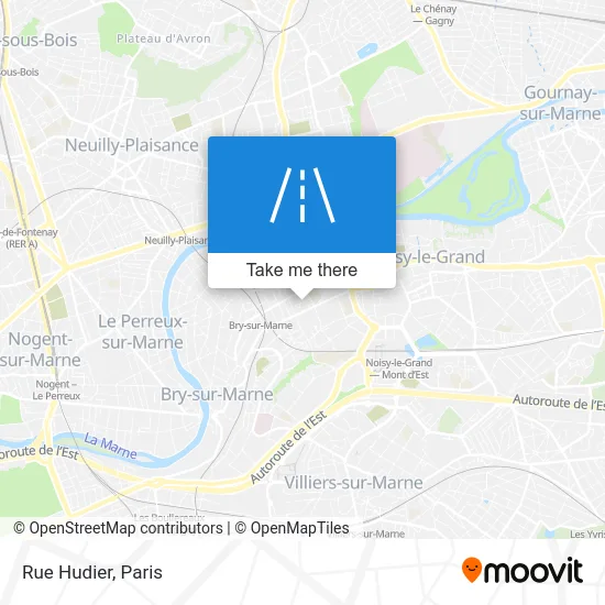 Rue Hudier map