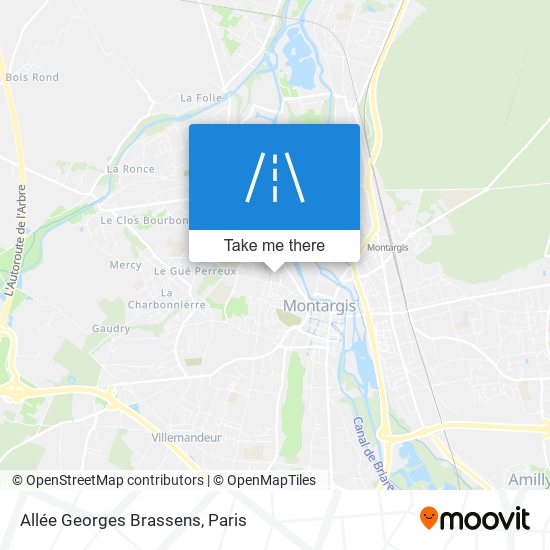 Allée Georges Brassens map