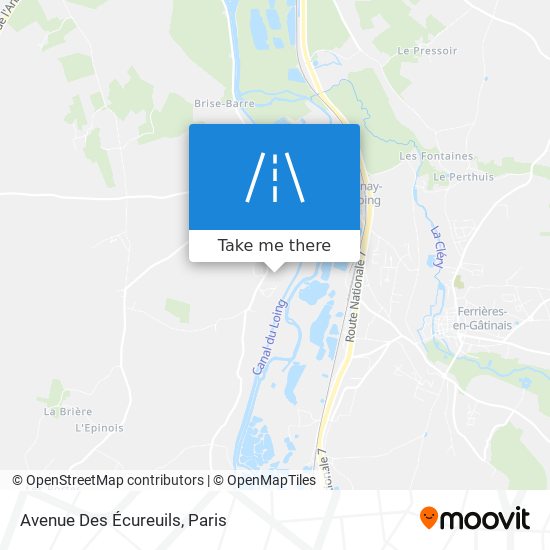 Avenue Des Écureuils map