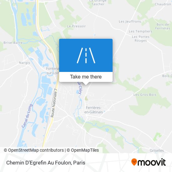 Chemin D'Egrefin Au Foulon map