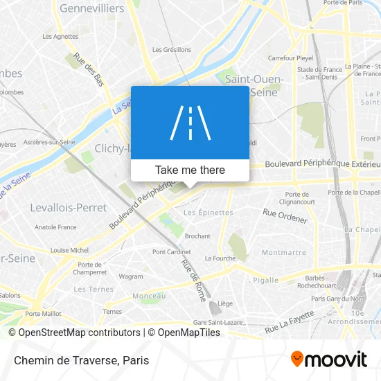 Chemin de Traverse map