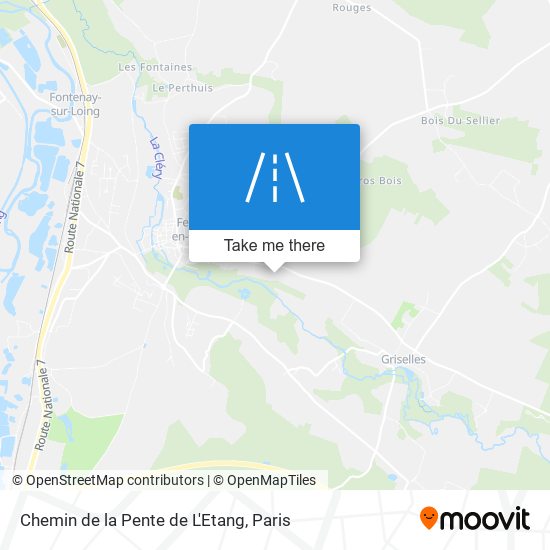 Chemin de la Pente de L'Etang map