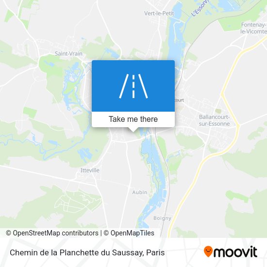 Chemin de la Planchette du Saussay map